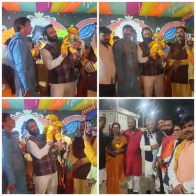 दिनांक 21 दिसंबर 2022 को #कोटा #रायपुर में #एक्स_आर्मी_फाउंडेशन द्वारा आयोजित #सर्वजन_कल्याणार्थ #श्रीमद्भागवत_सप्ताह_ज्ञान_यज्ञ में नन्हें नटखट #नंदलाल को खिलाने का अद्भुत आनंद प्राप्त हुआ।
#राधे_राधे