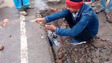 संग्रामपुर: #संग्रामपुर हॉस्पिटल चौक के पास पानी की समस्या संग्रामपुर मुंगेर कुसमार वार्ड नंबर 8 में