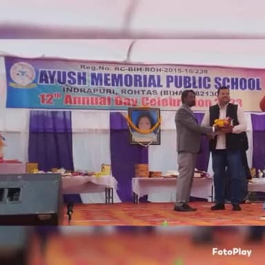आज अपने 212 डेहरी विधानसभा क्षेत्र के "आयुष मेमोरियल पब्लिक स्कूल" में आयोजित "#ANNUAL_FUNCTION कार्यक्रम में बतौर विशिष्ट अतिथि शामिल हुआ !!