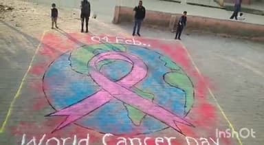 #WorldCancerDay की पूर्व संध्या पर गाँव #Bhadana #Jhajjar की चौपाल से बेटी अंशुल शर्मा व उनके पिता मुकेश शर्मा का एक रं