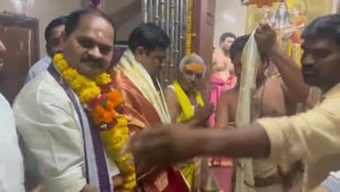 పెదగంట్యాడ: అప్పికొండ సోమేశ్వరాలయంలో ప్రత్యేక పూజలు చేసిన రాజ్యసభ ఎంపీ జీవీఎల్ నరసింహారావు