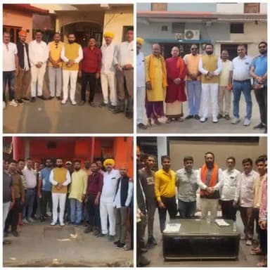 समाज के गणमान्य बन्धुओं से निरंतर भेंट-मुलाकात एवं परिचर्चा कर आगामी समय में किये जाने वाले सामाजिक कार्यों की रूपरेखा योजनाबद्ध करने के क्रम में कुछ छायाचित्र
#ईगो_नहीं_जागो #तोड़ो_नहीं_जोड़ो #क्षत्रिय_करणी_सेना_परिवार
