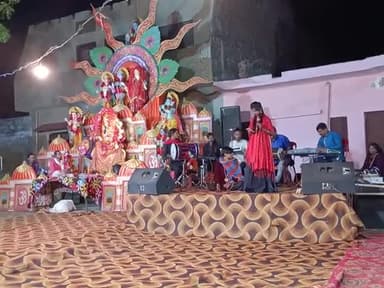 माँ भगवती का विशाल जागरण काली माता मंदिर खलिहान में बहुत ही धूम से आयोजन किया गया#navratrivibes _2023