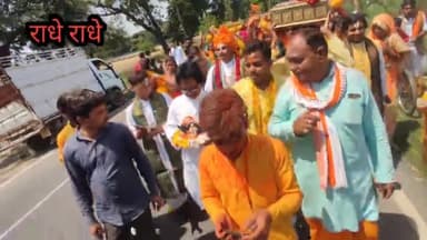 हनुमान मंदिर से सूरजकुंड तक कलश यात्रा|| Ram Lakhan Jaiswal🙏🏻 #राधेराधे #sitapur लहरपुर