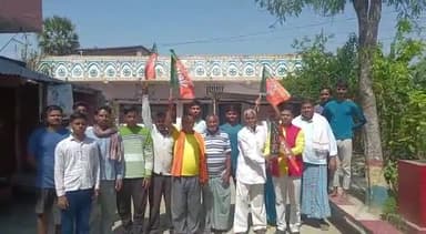 @भाजपा 44 वें स्थापना दिवस समारोह #भाजपा नेता हरेश कुमार सिंह ने #राघोपुर विधानसभा क्षेत्र के बुथ संख्या 83 पर मनाया।
