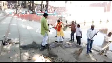 #सामाजिक न्याय #सप्ताह के अंतर्गत #सोमनाथ #मंदिर #पोखरे पर #स्वच्छता #अभियान में रहा।