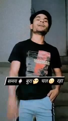 time⌚ Itna Bura😔 chal raha🚶♂️ mere bhai🌍 #rahulraj51 #shayari #Time