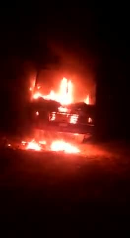 दुधि: ग्राम पंचायत हरपुरा मेआधी रात को रोडवेज बस धु धु कर जल कर खाक हो गया गलिमत रही चालक की जान बचा लिया गया #breking_news