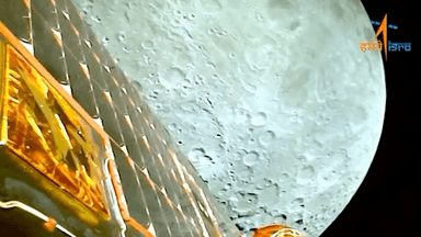 #Moon as seen by the #Chandrayaan3 spacecraft on August 5, 2023, during Lunar Orbit Insertion (LOI).
#ISRO #Chandrayaan