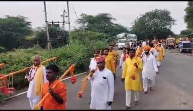 आमेट: आमेट से आगरीया को निकली विशाल कावड़ यात्रा#religius_belief ज