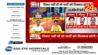 #टिकट के लिए #संग्राम
#खींचतान #असंतोष #बगावत और #चुनौती पर चर्चा
NEWS 24, आप की बात - 3
#PCC #कांग्रेस #CongressParty