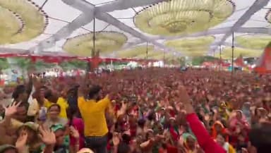 महेश्वर विधानसभा क्षेत्र के करही मंडल में अपने भैया को राखी बांधने हजारों बहने पहुंची #rajkumarmev