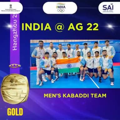 Back-to-Back Glory! 🇮🇳
Indian Men's Kabaddi team has once again clinched the #AsianGames Title, marking their 8th triumph. With unwavering determination and incredible teamwork, they've written a new
