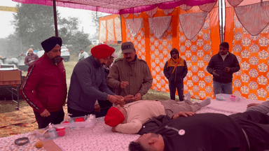 #गुरुगोबिंदसिंह जी की #जयंती पर गांव सुडौल के नजदीक हाईवे पर हुआ ब्लड डोनेशन कैंप व लंगर का आयोजन - एडवोकेट कर्मवीर सिंह बूटर #हल्कारादौर #यमुनानगर #हरियाणा_किसान