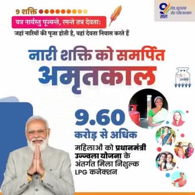 9.60 करोड़ से अधिक महिलाओं को प्रधानमंत्री उज्ज्वला योजना के अंतर्गत मिला निशुल्क LPG कनेक्शन,
#TabhiTohSabModiKoChunteHai
#AbkiBar400Par