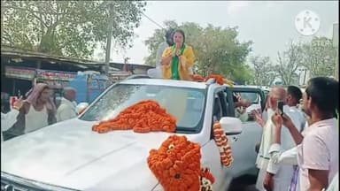 #अर्चना रविदास को जमुई से राजद उम्मीदवार बनकर आने पर ,, कार्यकर्ताओ ने किया स्वागत