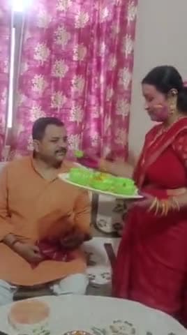 परिवार संग होली। #हैप्पीहोली
