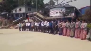 पंखु: चौकोडी में निर्वाचन आयोग ने चलाया मतदाता जागरूकता अभियान