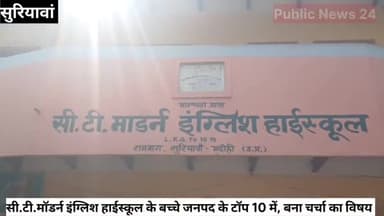 भदोही।सी.टी.मॉडर्न स्कूल सुरियावां की छात्रा जनपद के टॉप 10 लिस्ट में, #UPBoardExam