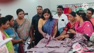 రఘునాథపాలెం: కొత్తగూడెం లో  జూన్ 5 నాటికి ఏకరూప దుస్తుల తయారీ పూర్తి చేయాలి. జిల్లా కలెక్టర్ ప్రియాంక అలా.