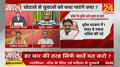 #नौकरी के सिर्फ #वादे, #दावे और #झांसे
NEWS 24, "आपकी आवाज़"- 4
#वेकेंसी #vacancy #भर्ती
#ChhattisgarhNews #छत्तीसगढ़िया #chhattisharh #cg