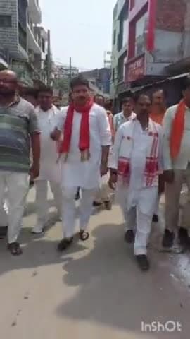 #देवरिया सदर #विधायक शलभ मणि के साथ #मतदान #केंद्रों पर रहा।
