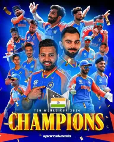 टी-20 विश्व कप में ऐतिहासिक विजय पर भारतीय क्रिकेट टीम सहित सभी देशवासियों को हार्दिक बधाई।
भारतीय टीम का शानदार प्रदर्शन
#T20WorldCup