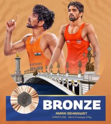 बहुत-बहुत बधाई #AmanSehrawat
#Paris2024 ओलंपिक में कांस्य पदक🥉जीतकर देश का नाम रोशन करने वाले अमन सेहरावत को हार्दिक।