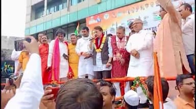 मेरठ: 💕💐हर घर तिरंगा रैली में अरुण गोविल जी मेरठ वासियों को संबोधित करते हुए!⭐#दैनिक @sr2847372#amarujala #meerut