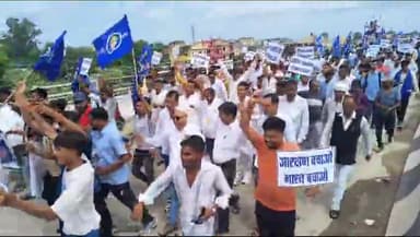 भारत बंद के दौरान लक्सर में बसपा कार्यकताओं की प्रदर्शन #भारतबन्द