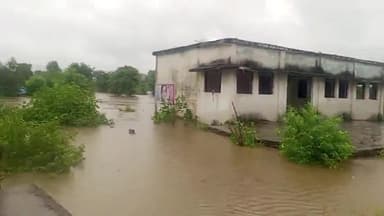 मेहलवारा: मेहलवारा में #साजली और #बेबस नदी
उफान पर आस पास के घर डूब गए
हैं ..!