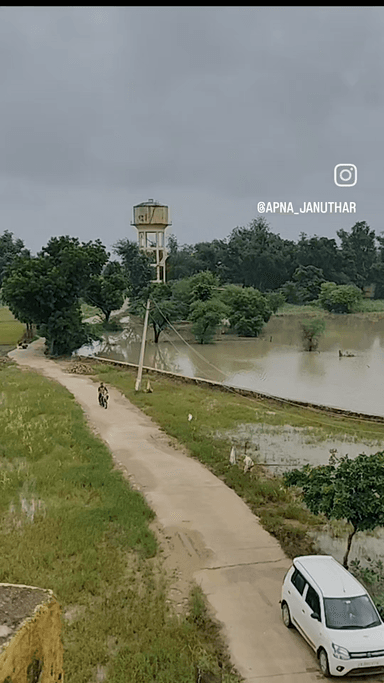तहसील जनुथर से जहां पर पानी लगातार बढ़ता ही जा रहा है और किसानोत्की फसल बर्बाद हो चुकी है ।#reelsfbシ @