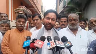 అంబర్పేట: డివిజన్లోని పలు బస్తీలు, కాలనీల్లో పర్యటించిన కేంద్ర మంత్రి కిషన్ రెడ్డి
