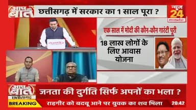 सरकार के एक साल क्या खोया क्या पाया!
NEWS 24 - 3
#छत्तीसगढ़ #chhattisgarh #ChhattisgarhNews #कुशासन #वादाखिलाफी