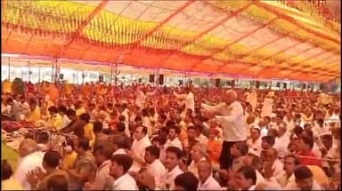 गोगावां: ग्राम काल्याखेड़ी में आयोजित श्रीमद् भागवत कथा के चौथे दिन धूमधाम से मनाया गया कृष्ण जन्मोत्सव