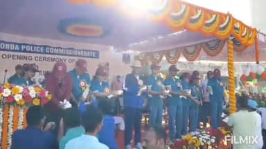 సరూర్ నగర్: రాచకొండ కమిషనరేట్ ఆధ్వర్యంలో ఆరవ వార్షిక క్రీడలను ప్రారంభించిన రాచకొండ కమిషనర్ సుధీర్ బాబు