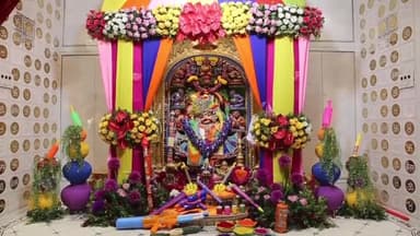 બોટાદ: સાળંગપુર હનુમાનજીદાદાને કલરફૂલ વાઘા ધરાવી સેવંતિના મીક્સ ફુલો અને રંગબેરંગી કાપડનો દિવ્ય શણગાર ધરાવાયો