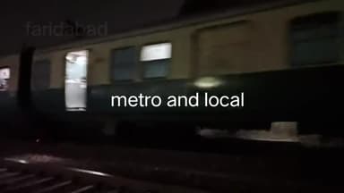 Local trains and metro #price #faridabad #palwal #delhi #ncr #फरीदाबाद ##metro #city #ballabhgarh #viral #trending #bk