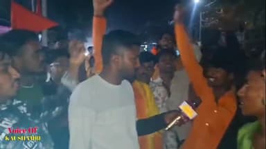 #हनुमानजयंती पर लोगों ने जमकर किए नारेबाजी 😂 #hanumaan_jayantee par logon ne jamakar kie naarebaajee | People raised s