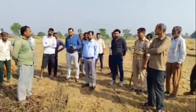 #एटा-आकाशीय बिजली गिरने से किसान की 6 बीघा फसल हुई राख