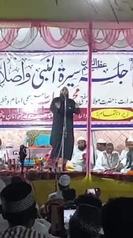 @#Madarsa@ haidaria# #@panchveer @
me Maulana sohrab @#sahab ki@#
Taqrir @karte hue#@