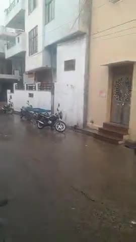 गंगापुर में  बारिश  मौसम सुहाना हो गया