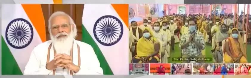 दिल्ली से भेजा गया अन्न का एक-एक दाना अब हर लाभार्थी की थाली तक पहुंच रहा: PM मोदी #अन्न_महोत्सव
