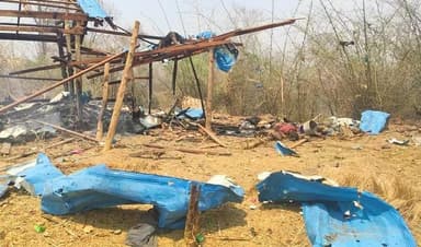 म्यांमार सेना के हवाई हमले में बच्चों समेत 100 लोगों की हुई मौत #हवाई_हमला #म्यांमार