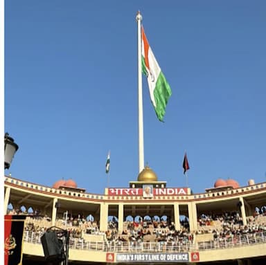भारत के सबसे ऊंचे तिरंगे का अटारी बॉर्डर पर हुआ उद्घाटन #तिरंगा #गडकरी