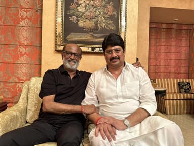 'थलाइवा' का स्वागत करने का सौभाग्य मिला: रजनीकांत से मुलाकात की तस्वीर शेयर कर यूपी के विधायक 'राजा भैया' #रजनीकांत