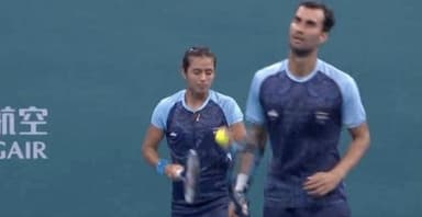 भारत ने एशियन गेम्स में टेनिस के मिक्स्ड डबल्स में पाकिस्तान के खिलाफ दर्ज की डबल बैगेल जीत #एशियन गेम्स