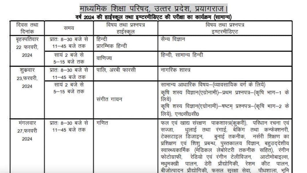 यूपी बोर्ड ने 10वीं व 12वीं कक्षा की परीक्षाओं की तारीखों का किया ऐलान #परीक्षा #यूपी_बोर्ड