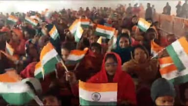 #पथरदेवा के #मेदीपट्टी गांव में चल रहे कार्यक्रम में #पुलवामा घटना के #शहीदों को #रामायण के कलाकारों ने दी #श्रद्धांजलि