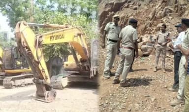 हरियाणा में अवैध खनन की सूचना पर पहुंची पुलिस की टीम पर लोगों ने किया हमला #अवैध_खनन